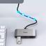 Wiwu Alpha C2H 3 in 1 USB Type-C HDMI Hub- Grey image