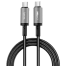 Wiwu Wi-C057 Aluminum Alloy Nylon Braided Titan Link Series Charging Cable With 60W USB-C To C image