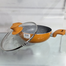 Wok Non Stick 22cm With Lid Orange Color image