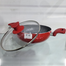 Wok Non Stick 22cm With Lid Red Color image