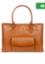 Women Excutive Coach Leather Tote Bag SB-LG213 Tan image