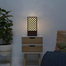 Wood Table Lamp for Bedroom and Living Room | Warm Yellow Ambient Light | Modern Minimalist Laser-Cut Design | Wooden Decorative Light for Home Decor by Ednfy (SL-103) image