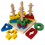 Wooden Four Sets Column, Geometric Shape Four Column Blocks, Early Educational and Learning Toys image