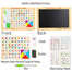 Wooden Magnetic Writing and Puzzle Board for Kids image