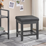 Wooden Stool Black Dash 1Pcs image