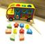Multi-Functional Wooden Bus: Learn Numbers, Colors And Math for Kids image