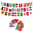 World Cup Football Party Decoration Bunting Banner With Small Flags (21 X 14 Cm Each) 48 Pcs image