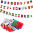 World Cup Football Party Decoration Bunting Banner With Small Flags (21 X 14 Cm Each) 48 Pcs image
