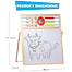 Writing board magnetic and multipurpose (White and Black both) image