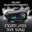 Y10 Motorcycle Helmet Bluetooth Headset 1000mAh Long Standby Waterproof Wireless Hands-Free Black 1 Set image