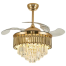 Yamada 42Inch Chandelier 534 Model 4 Blades Ceiling Fan (Under Light, Invisible Blades, Remote Control) image