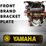 Yamaha Branded Motorcycle Front Logo Bracket Plate 1 Pcs image