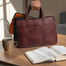 ZAYS Handmade Genuine Leather Executive Laptop Bag for Unisex image
