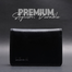 Zays Premium Eco-Friendly Leather Magnetic Card Holder Mini Wallet (ZCW109-Black) image