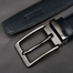 Zays Genuine Leather Belt for Men – Premium Full-Grain Cowhide, Handmade, Formal And Casual Use (BC117-BS103-Black) image