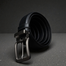 Zays Handcrafted Genuine Leather Belt For Men Black image