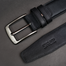 Zays Handcrafted Genuine Leather Belt for Men – Premium Quality, Adjustable, Stylish and Durable (ZMB162-Black) image