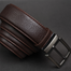 Zays Handcrafted Genuine Leather Belt for Men – Premium Quality, Adjustable, Stylish and Durable (ZMB163-Chocolate) image