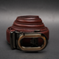 Zays Handcrafted Imported Full-Grain Cowhide Leather Auto Gear Belt for Men (BC121-BS112-Antique Brown) image
