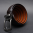 Zays Handcrafted Leather Belt Men Full Grain Cowhide Adjustable Fit Office Casual Chocolate image