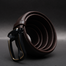 Zays Handcrafted Leather Belt for Men – Full-Grain Cowhide, Adjustable Fit, Stylish (ZMB166-Chocolate) image