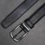 Zays Handcrafted Leather Belt for Men – Full-Grain Cowhide, Adjustable Fit, Stylish (ZMB155-Black) image