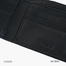 Zays Handcrafted Real Patti Design Premium Genuine Leather Bifold Short Wallet (ZSW129-Black) image