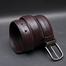 Zays Leather Belt Men Full Grain Cowhide Adjustable Chocolate image