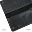 Zays Handcrafted Full-Grain Leather Long Wallet – Elegant, Durable, and Functional for Everyday Use (ZLW105-Black) image
