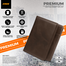 Zays Premium Handcrafted Slim Bifold Leather Short Wallet Men Women Chocolate Color (ZSW127-Chocolate) image