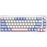 Zifriend Hot Swappable Wired RGB Mechanical Keyboard TNT Yellow Switch Linear Wired White And Purple image