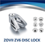 Zovii ZV6 Disc Lock Anti-Theft Stainless Steel Lock With 6mm Lock Pin For Motorcycle And Scooter image