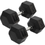  22.5 Kg Hex Dumbbell 1 Pair ( Total 45 Kg ) - Black image