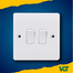 VGTEC 2 Gang 1 way switch (Classic-V series) image