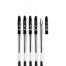  Alpha Ballpen Black 0.7mm-6 Pcs image