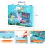  Art Set, Portable Drawing kit with Crayons-128 Pcs image