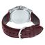  CASIO Analog Dark Brown Leather Strap Men's Watch image