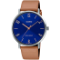  CASIO Men's Blue Dial Brown Leather Band Analog Men's Watch image