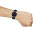 Casio Black Leather Strap Watch For Men image