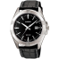  Casio Enticer Series Leather Black Watch For Men image