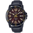  Casio Watch Men's Analog Brown Dial Leather Band image