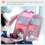  Cat Bags Pet Backpack Portable Foldable Transparent Pet Carrier Panoramic Breathable Backpack image