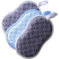 Dishwashing Eight - Shaped Sponge to Wipe The Pot Artifact, Non - Stick Oil Double - Sided Dishwashing Cloth, Two Color Rag - 1 pcs image