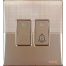  Door bell with 1 gang switch (Platinum series) image