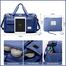  Fashionable Large Capacity Travel Gym Bag Blue image
