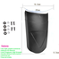  Motorcycle Fender Mudguard Extender With Setup Nut And Bolt For All Motorcycle Black 1 Set Economy (BOGO Buy 1 Get 1) image