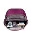  Nylon Backpack Durable Waterproof Casual Shoulder Bag Purple Color image