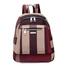  Nylon Backpack Durable Waterproof Casual Shoulder Bag Wine Red image