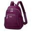  Nylon Backpack Durable Waterproof Casual Shoulder Bag Purple Color image