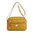  Nylon Fashion Cross Body Bag Lightweight Portable Shoulder Bag Golden Color image